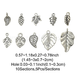 50pcs 10 estilos colgantes de aleación de estilo tibetano&nbsp;TIBE-YW0001-49