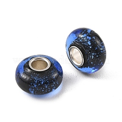 Perline europee in vetro lavorato a lume e con anima in ottone&nbsp;LAMP-P019-01P-19