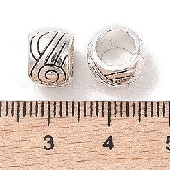 Perline in lega di zinco di stile tibetano&nbsp;X-TIBEB-R063-014AS-RS