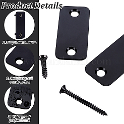 Piastra di copertura del foro della serratura della porta in acciaio inossidabile 201&nbsp;DIY-WH0750-373A