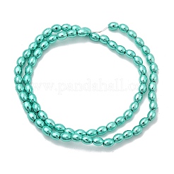 Fili di perline di ematite sintetica non magnetica elettrolitica&nbsp;G-H327-A01-01