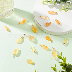 16 Stück natürliche Citrin-Anhänger&nbsp;FIND-FG0001-59