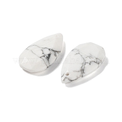 Colgantes facetados de howlita natural&nbsp;X-G-D082-01A