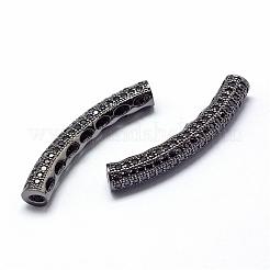 Perles de zircone cubique de placage de rack en laiton&nbsp;ZIRC-S015-02B