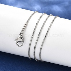 Fabrication de colliers à chaîne serpent en acier inoxydable 304 résistant au ternissement&nbsp;STAS-P045-11P