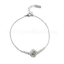 925 Gliederarmbänder aus Sterlingsilber für Damen&nbsp;BJEW-D346-01A-P