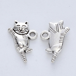 Pendentifs chaton en alliage de style tibétain&nbsp;X-TIBE-R316-069AS-RS