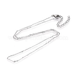 Halsketten aus gemischtem Edelstahl 304 für Damen&nbsp;NJEW-N062-02P