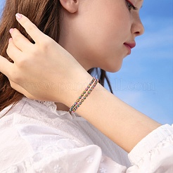Catene a sfere in acciaio inossidabile 304 color arcobaleno da 5 m&nbsp;STAS-SZ0002-22C