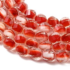 Fili di perline di resina bicolore&nbsp;GLAA-T035-02D