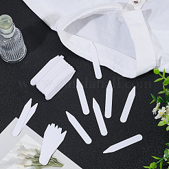 100 pieza de soporte para cuello de camisa de PVC&nbsp;DIY-CN0003-59A