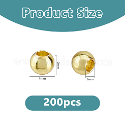 Perline in ottone&nbsp;KK-DC0005-16B-G