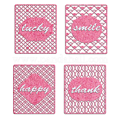 4pcs 4 Arten Kohlenstoffstahl Stanzschablonen&nbsp;DIY-DM0001-95