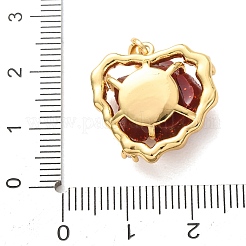 Pendentifs en laiton micro pavé de zircone cubique transparent pour la saint-valentin&nbsp;KK-C264-02G