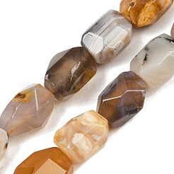 Natürliche gelbe Botswana Achat Perlen Stränge&nbsp;G-F796-C05-01