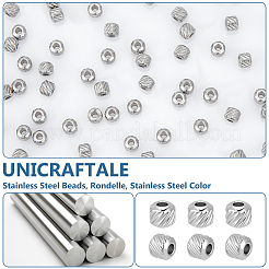 200 Stück 303 Edelstahlperlen&nbsp;STAS-UN0055-38