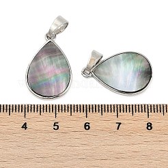 Natur Paua Muschel Anhänger&nbsp;SSHEL-M024-02C