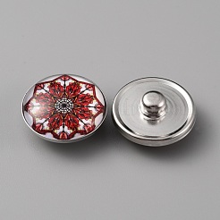 Schmuck-Legierung Druckknöpfen&nbsp;BUTT-WH0020-16C