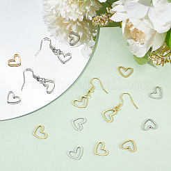 DIY-Set zur Herstellung herzförmiger Ohrhänger aus Edelstahl&nbsp;DIY-DR0001-39