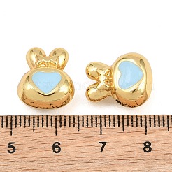 Perles en laiton émaillé&nbsp;KK-CBA3297-07D-G
