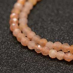 Natürliche sunstone Perlen Stränge&nbsp;X-G-K182-2mm-13