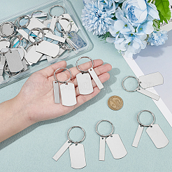 Porte-clés en acier inoxydable 201&nbsp;KEYC-UN00008