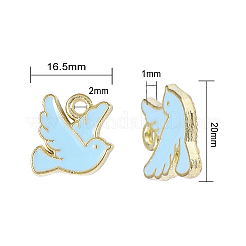 80pcs 4 Farben Zinklegierung Emaille Charms&nbsp;PALLOY-CJ0001-151