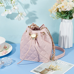 Kit de fabrication de sac à bandoulière en cuir PU avec cordon de serrage&nbsp;DIY-WH0504-289C