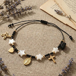 Religiöse Charm-Armbänder aus Edelstahl 304&nbsp;KS0574