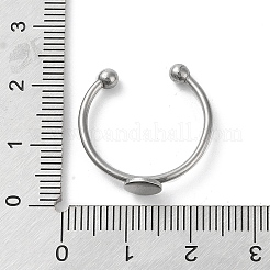 Componentes de anillos de dedo de acero inoxidable 304 ajustables que no se deslustran&nbsp;X-STAS-K278-04A-P