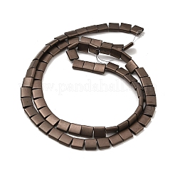 Fili di perline di ematite sintetica non magnetica satinata elettrolitica&nbsp;G-G089-B01-08