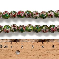 Perles en cloisonné Manuelles&nbsp;CLB-O001-M10-04