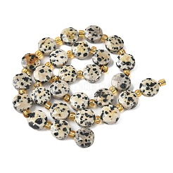 Natur Dalmatiner Jaspis Perlen Stränge&nbsp;G-G271-C01-10mm