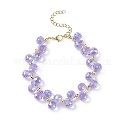 Braccialetto di perline a goccia di vetro bling per le donne&nbsp;BJEW-JB08991