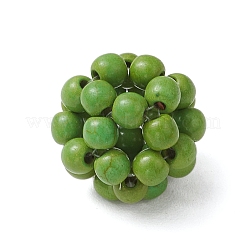 Perles rondes tissées&nbsp;TURQ-JF-4MM-02