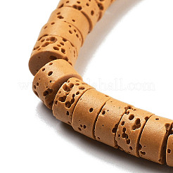 Fili di perline tinti di roccia lavica naturale&nbsp;G-K375-G10-01