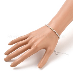 Bracciali di perline intrecciati con fili di nylon regolabili&nbsp;BJEW-JB05528-02