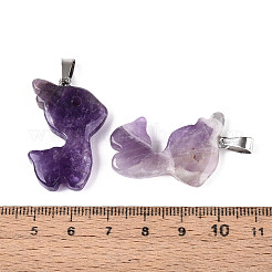 Pendentifs en améthyste naturelle&nbsp;G-T144-11E