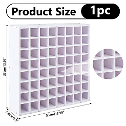 64 Gitter PVC-Pigmenthalter-Präsentationsständer&nbsp;AJEW-WH0348-711