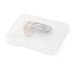 4 Stück 4 Stil Ionenbeschichtung (IP) 304 Edelstahl Schraube Karabiner Schloss Charms&nbsp;STAS-UN0053-30