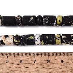 Fili di perle naturali di turchese giallo (diaspro)&nbsp;G-Q616-09A