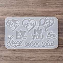 Herz & Wort Liebe DIY Anhänger Silikonformen&nbsp;LS-SIMO-Q001-02D