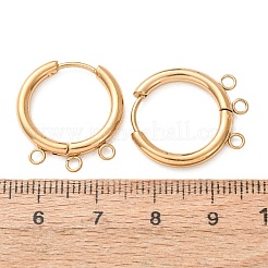 Boucles d'oreilles créoles en acier inoxydable 304&nbsp;STAS-D183-03B-G