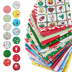 15 stücke 2 taschen 2 arten weihnachten baumwolle stoff&nbsp;DIY-TA0014-62