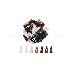 42pcs 7 Farben Harzknöpfe&nbsp;BUTT-GA0001-23