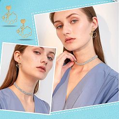 24 pieza de 12 estilos de accesorios para pendientes de acero inoxidable 304&nbsp;STAS-UN0031-56