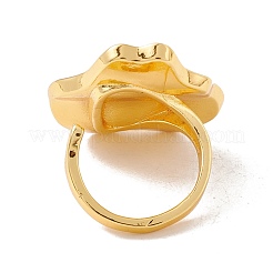 Blume Messing offen Manschette Fingerring Emaille Einstellungen&nbsp;KK-G428-04G