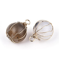 Natürliche Druzy Geode Achat Anhänger&nbsp;G-N326-51
