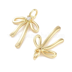 Placage de rack pendentifs en zircone cubique clair en laiton&nbsp;KK-M293-16G