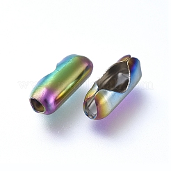 Connecteurs de chaîne à billes en acier inoxydable 304 avec placage ionique (IP)&nbsp;STAS-F242-04D-M